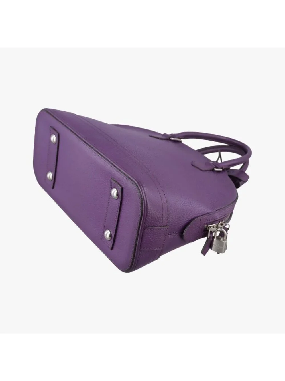 Louis Vuitton Parnascea Alma PM Violet Taurillon Leather Handbag